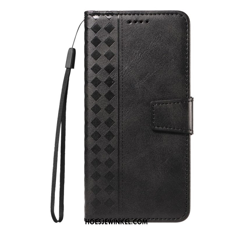 Leren Hoesje Sony Xperia 10 Vii Diamantpatroon