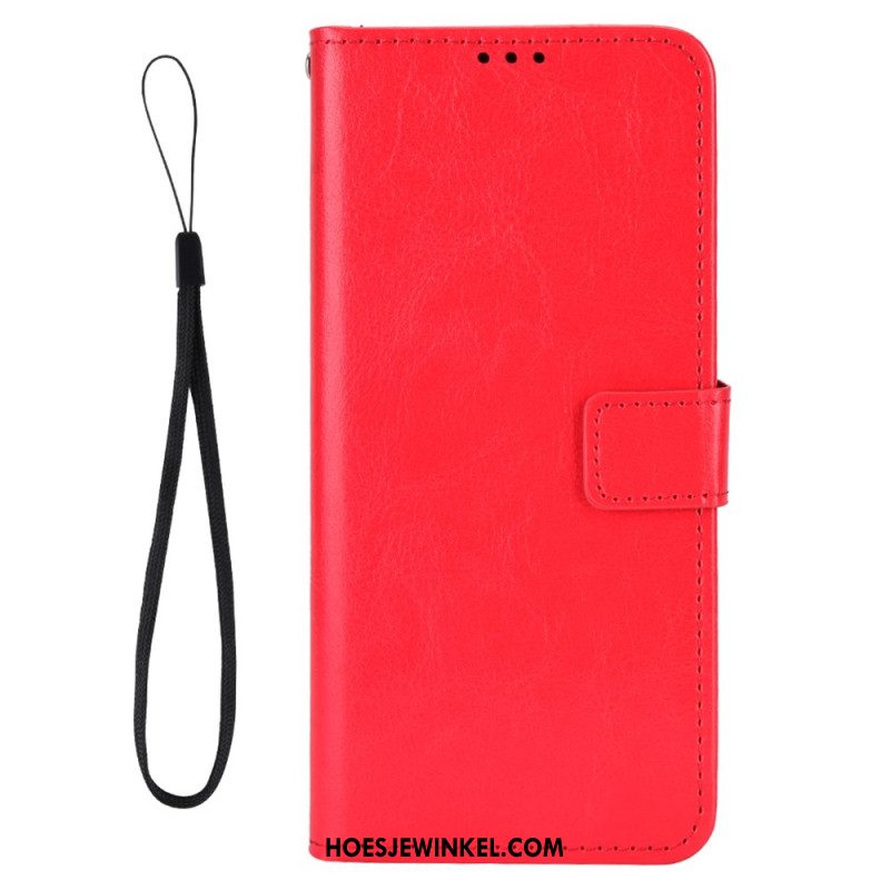 Leren Hoesje Voor Oneplus 13r Opvallend Imitatieleer