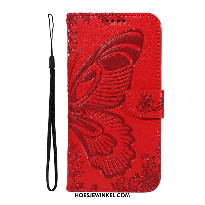 Leren Hoesje Voor Oneplus 13r Portemonnee Met Vlinderdesign