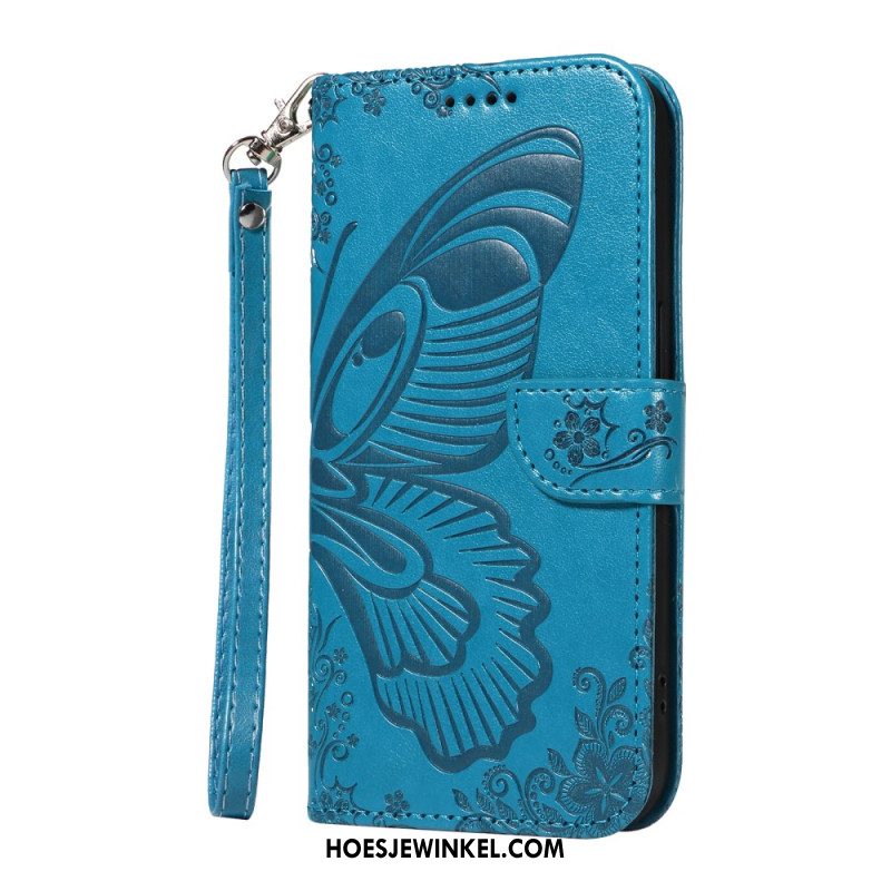 Leren Hoesje Voor Oneplus 13r Portemonnee Met Vlinderdesign