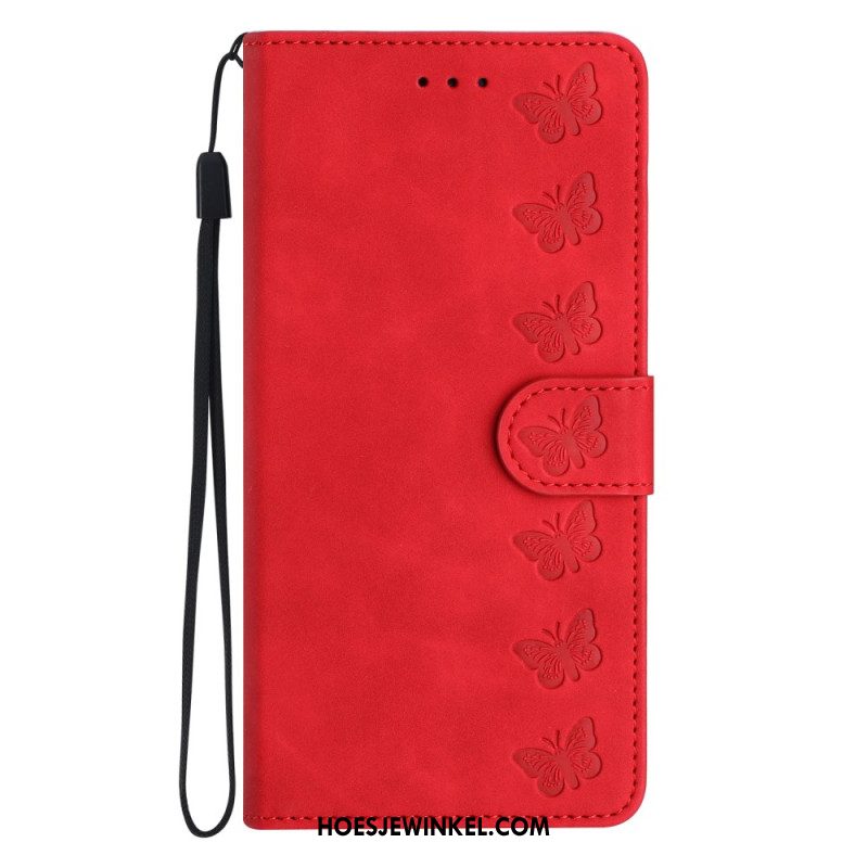 Leren Hoesje Voor Oneplus Nord 4 Vlinderrand