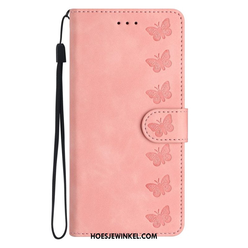 Leren Hoesje Voor Oneplus Nord 4 Vlinderrand