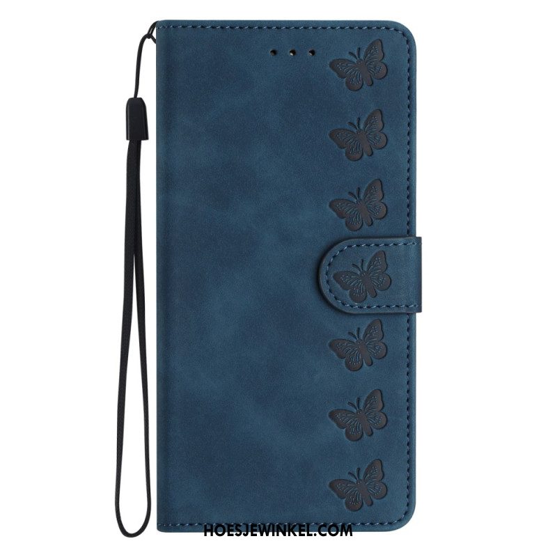 Leren Hoesje Voor Oneplus Nord 4 Vlinderrand