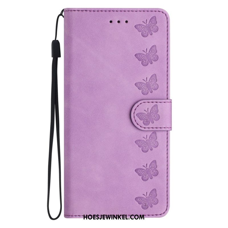 Leren Hoesje Voor Oneplus Nord 4 Vlinderrand