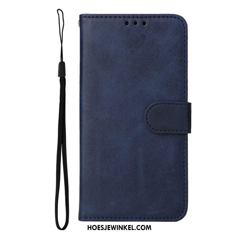 Leren Hoesje Voor Oneplus Nord 5 Leerlook Met Bandje