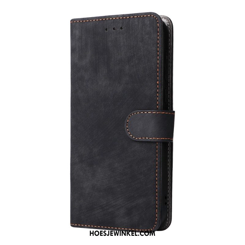 Leren Hoesje Voor Oppo Find X8 Suède-effect Rfid-bescherming