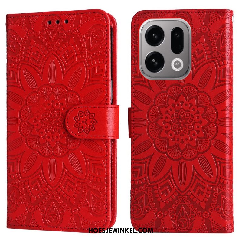 Leren Hoesje Voor Oppo Find X9 5g Mandala