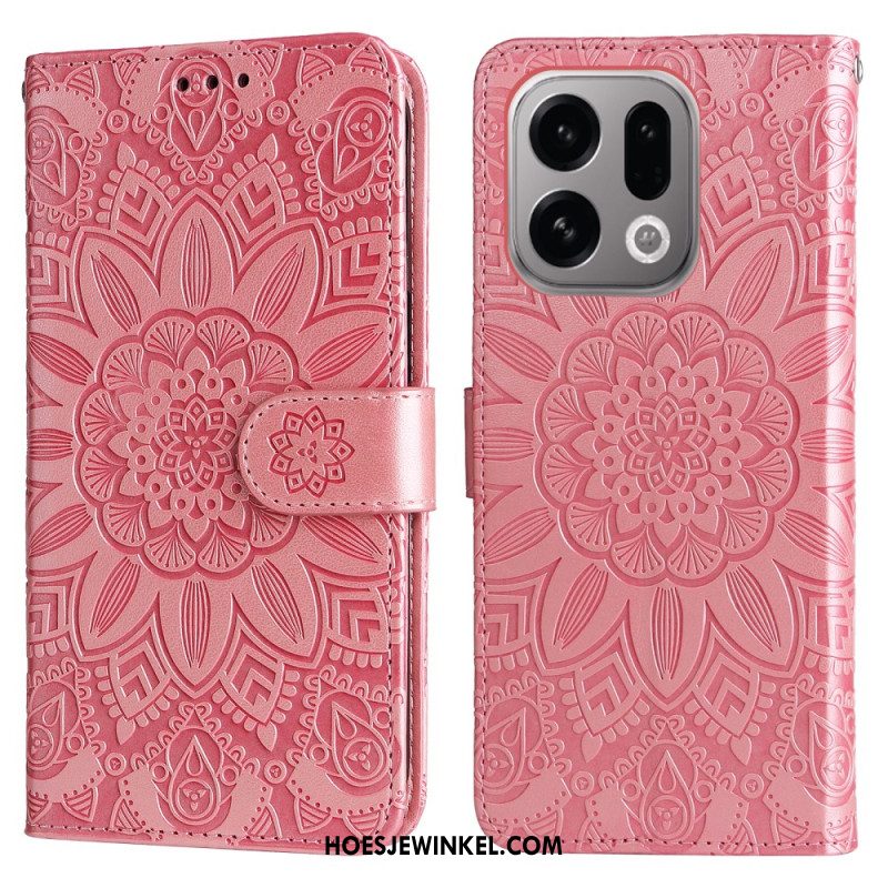Leren Hoesje Voor Oppo Find X9 5g Mandala