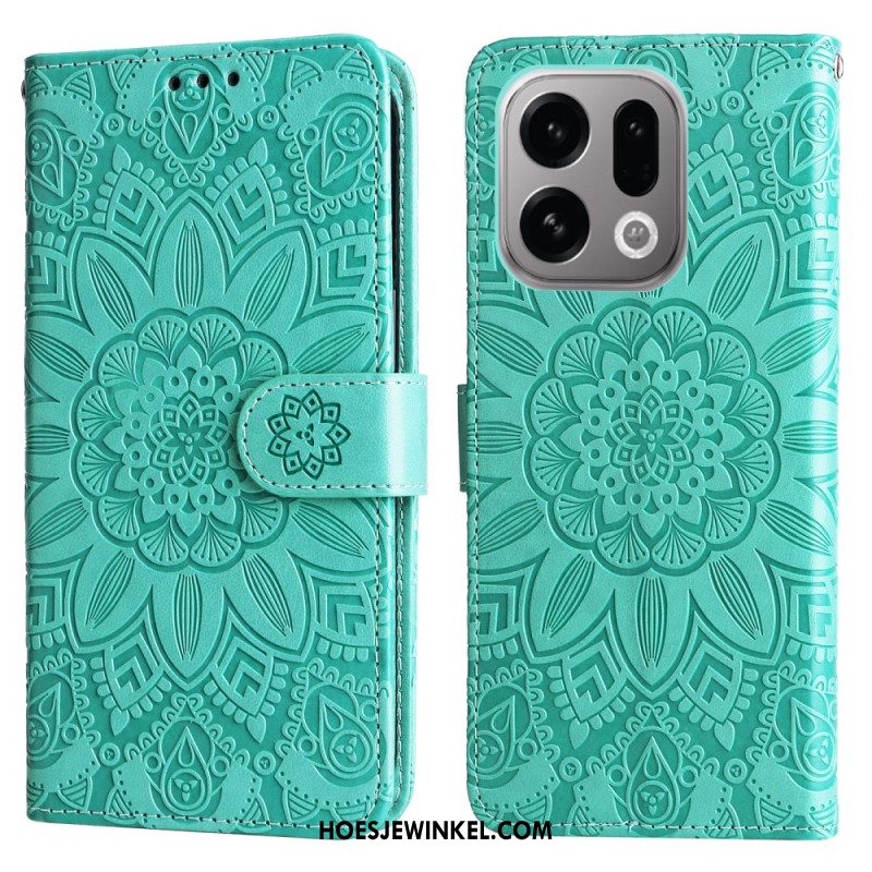 Leren Hoesje Voor Oppo Find X9 5g Mandala