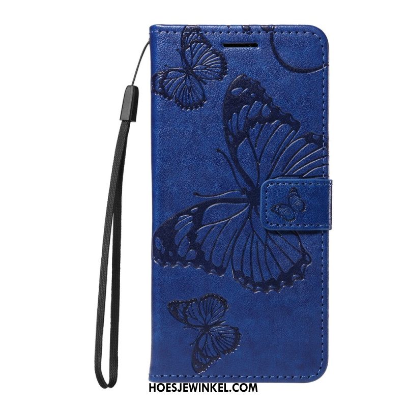 Leren Hoesje Voor Oppo Reno 13 Pro 5g Reuzenvlinders