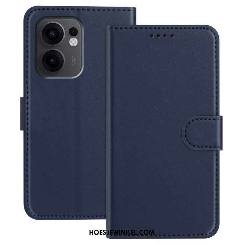 Leren Hoesje Voor Oppo Reno 13f 4g / 5g / 13 Fs 5g Monochroom