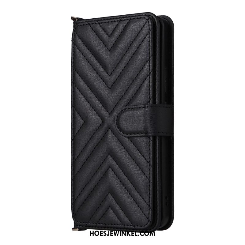 Leren Hoesje Voor Oppo Reno 13f 4g / 5g / 13 Fs 5g Premium Retro Schouderband En Koord