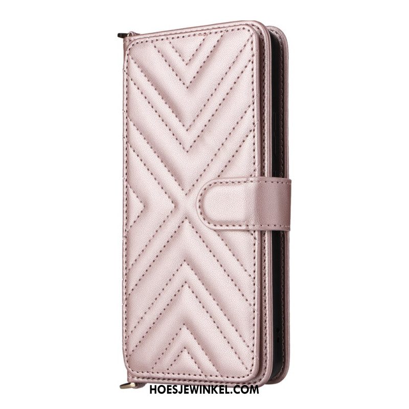 Leren Hoesje Voor Oppo Reno 13f 4g / 5g / 13 Fs 5g Premium Retro Schouderband En Koord