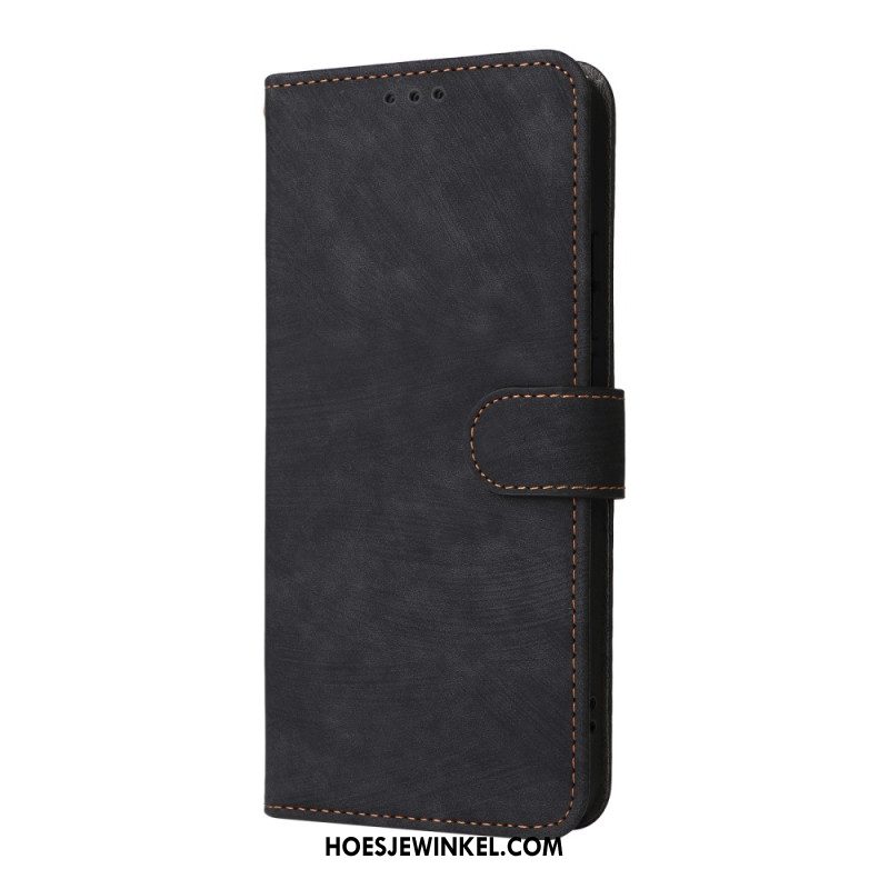 Leren Hoesje Voor Oppo Reno 14 5g Rfid-bescherming Suède-look