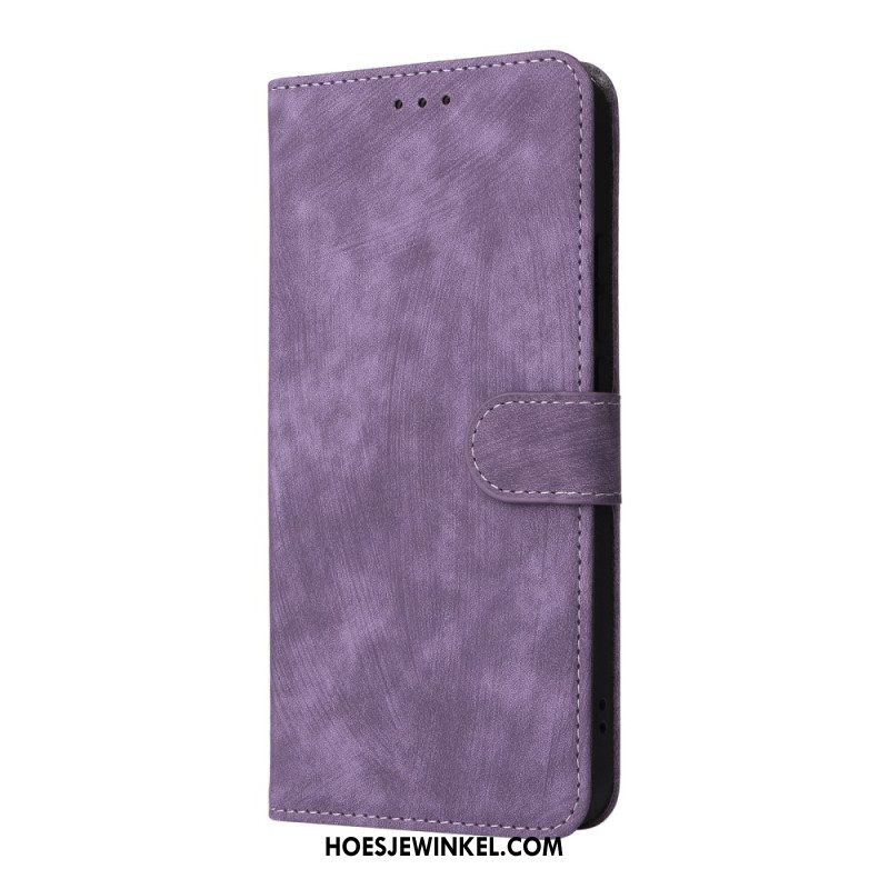 Leren Hoesje Voor Oppo Reno 14 5g Rfid-bescherming Suède-look