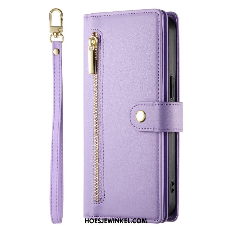 Leren Hoesje Voor Oppo Reno 14 Pro 5g Bandje En Schouderriem