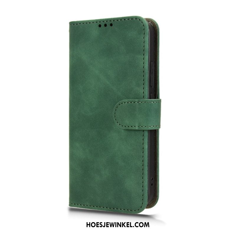 Leren Hoesje Voor Oppo Reno 14f 5g Suède Effect