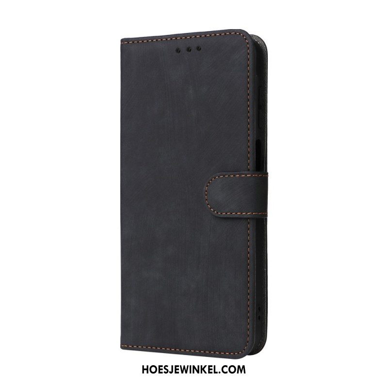 Leren Hoesje Voor Samsung Galaxy A17 4g / 5g Rfid-blokkerend Suède-effect
