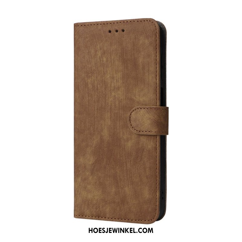 Leren Hoesje Voor Samsung Galaxy A17 4g / 5g Rfid-blokkerend Suède-effect