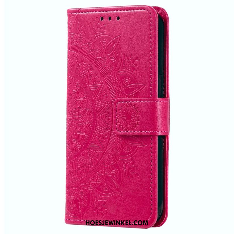 Leren Hoesje Voor Samsung Galaxy A17 4g / 5g Zonmandala