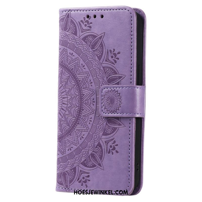 Leren Hoesje Voor Samsung Galaxy A17 4g / 5g Zonmandala