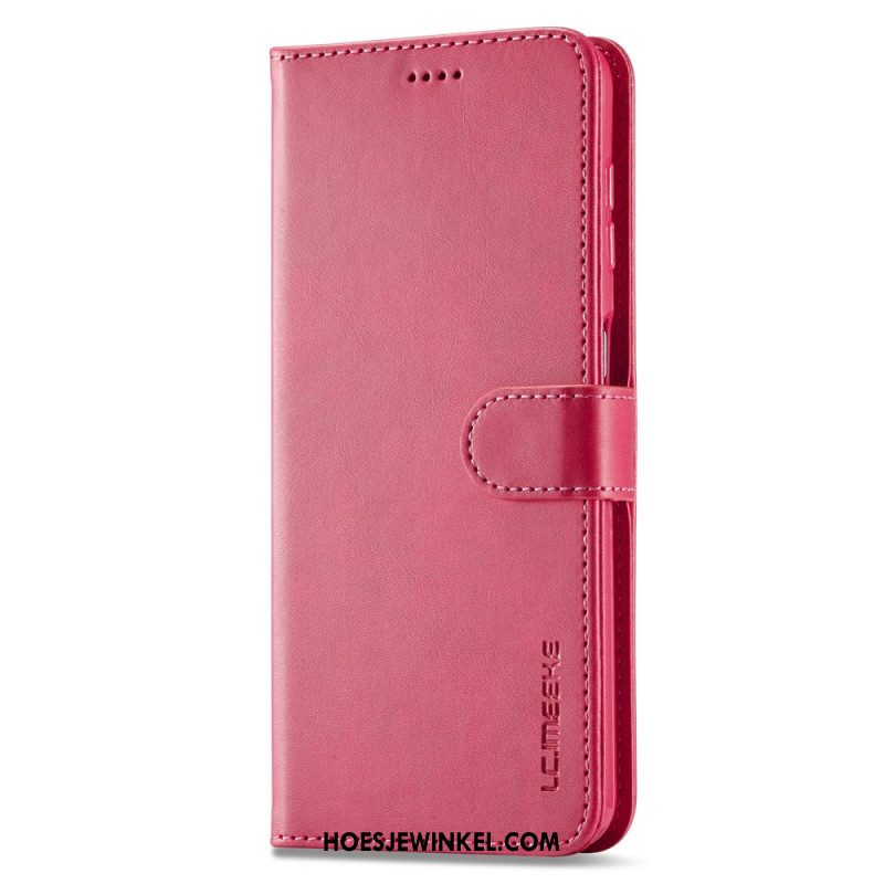 Leren Hoesje Voor Samsung Galaxy S24 Fe Lc.imeeke-behuizing