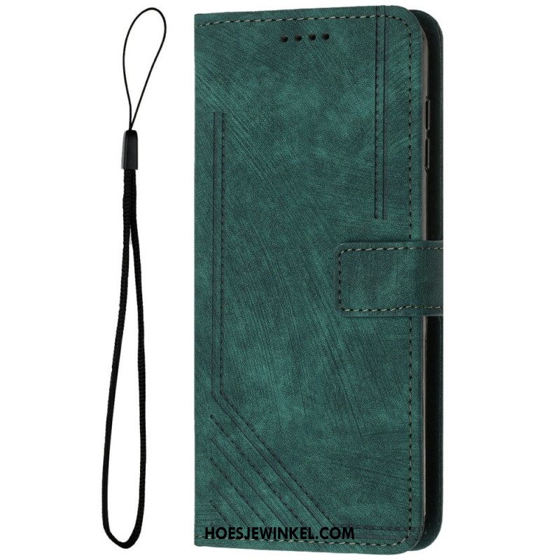 Leren Hoesje Voor Samsung Galaxy S25 5g Edge Retro Design