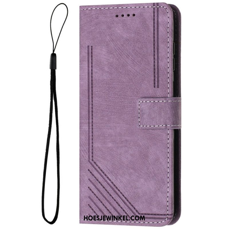 Leren Hoesje Voor Samsung Galaxy S25 5g Edge Retro Design