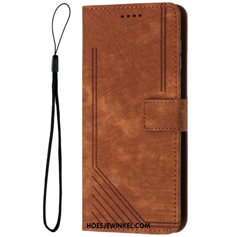 Leren Hoesje Voor Samsung Galaxy S25 5g Edge Retro Design