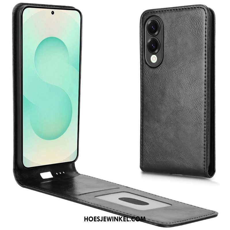 Leren Hoesje Voor Samsung Galaxy S25 5g Edge Verticaal Design