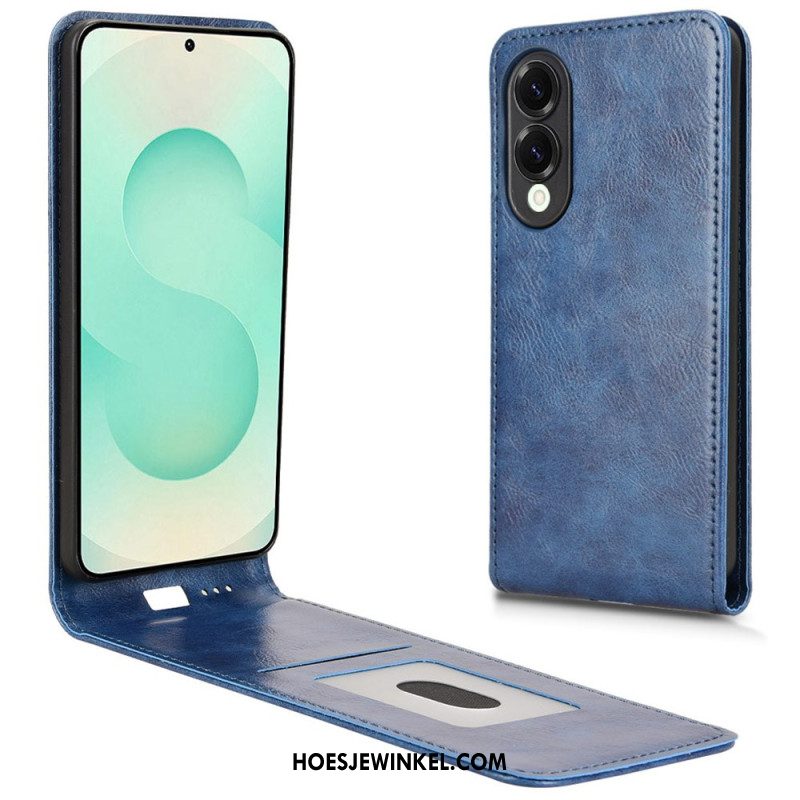 Leren Hoesje Voor Samsung Galaxy S25 5g Edge Verticaal Design