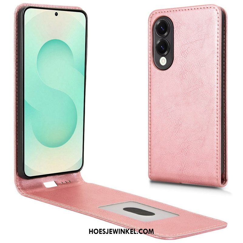 Leren Hoesje Voor Samsung Galaxy S25 5g Edge Verticaal Design