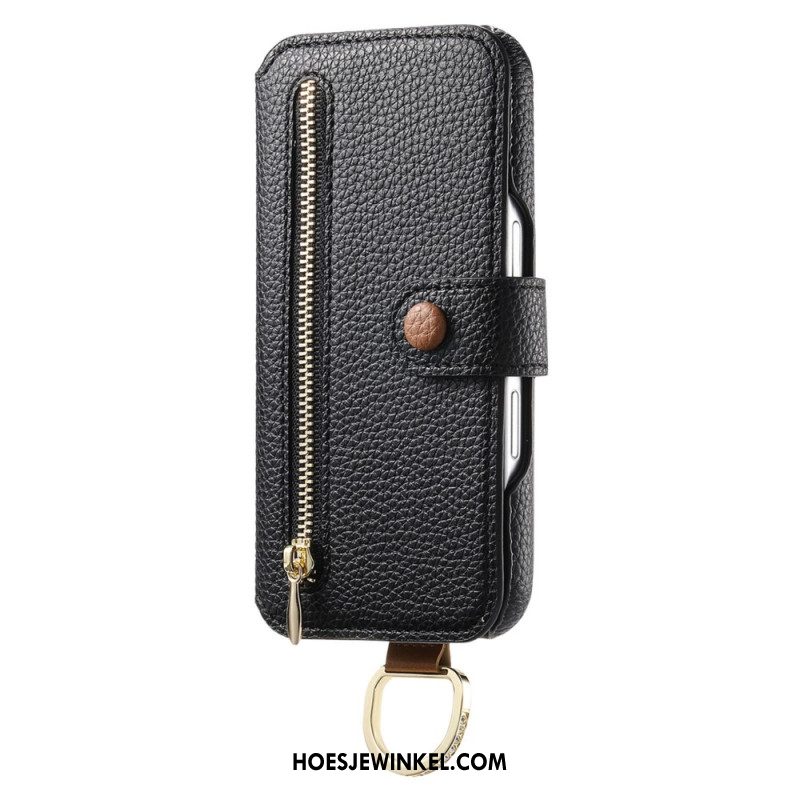 Leren Hoesje Voor Samsung Galaxy S25 5g Rfid-blokkering Van Imitatieleer