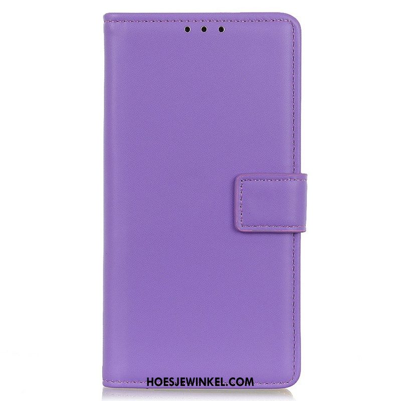 Leren Hoesje Voor Samsung Galaxy S25 Fe Effen