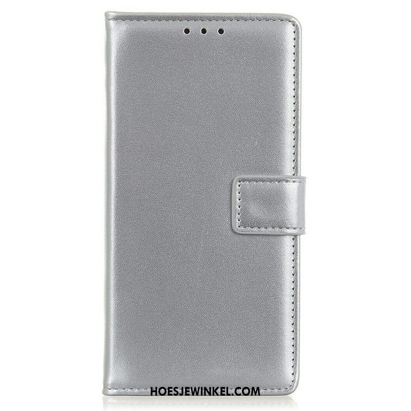 Leren Hoesje Voor Samsung Galaxy S25 Fe Effen