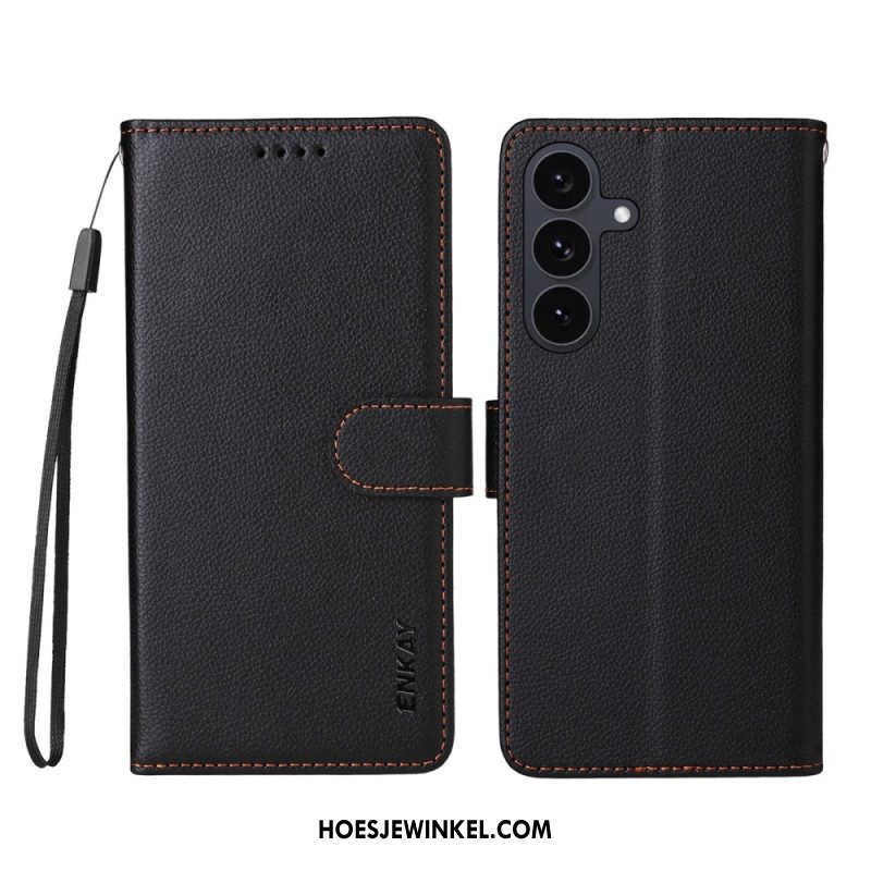 Leren Hoesje Voor Samsung Galaxy S25 Fe Enkay