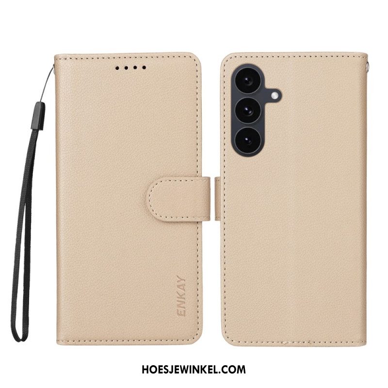 Leren Hoesje Voor Samsung Galaxy S25 Fe Enkay