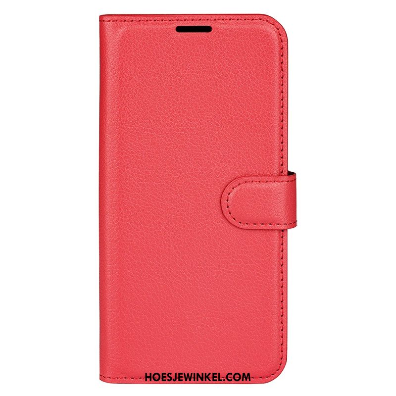 Leren Hoesje Voor Samsung Galaxy S25 Plus 5g Klassiek Lychee Kunstleer