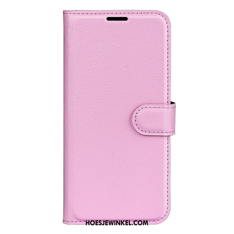 Leren Hoesje Voor Samsung Galaxy S25 Plus 5g Klassiek Lychee Kunstleer