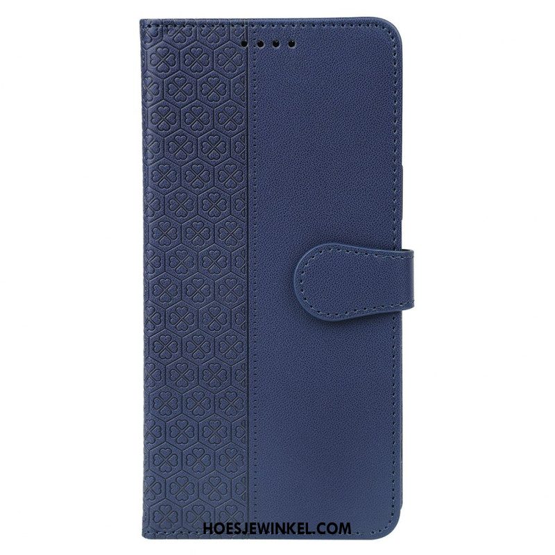 Leren Hoesje Voor Samsung Galaxy S26 Vierblad Klavertjes