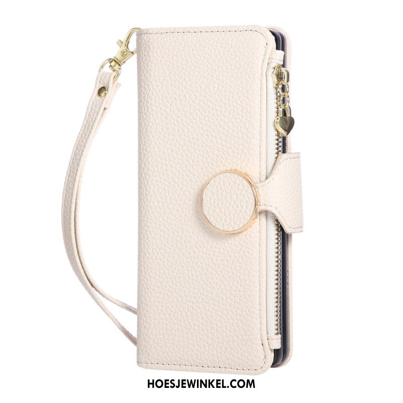 Leren Hoesje Voor Samsung Galaxy Z Fold 7 Vintage Design