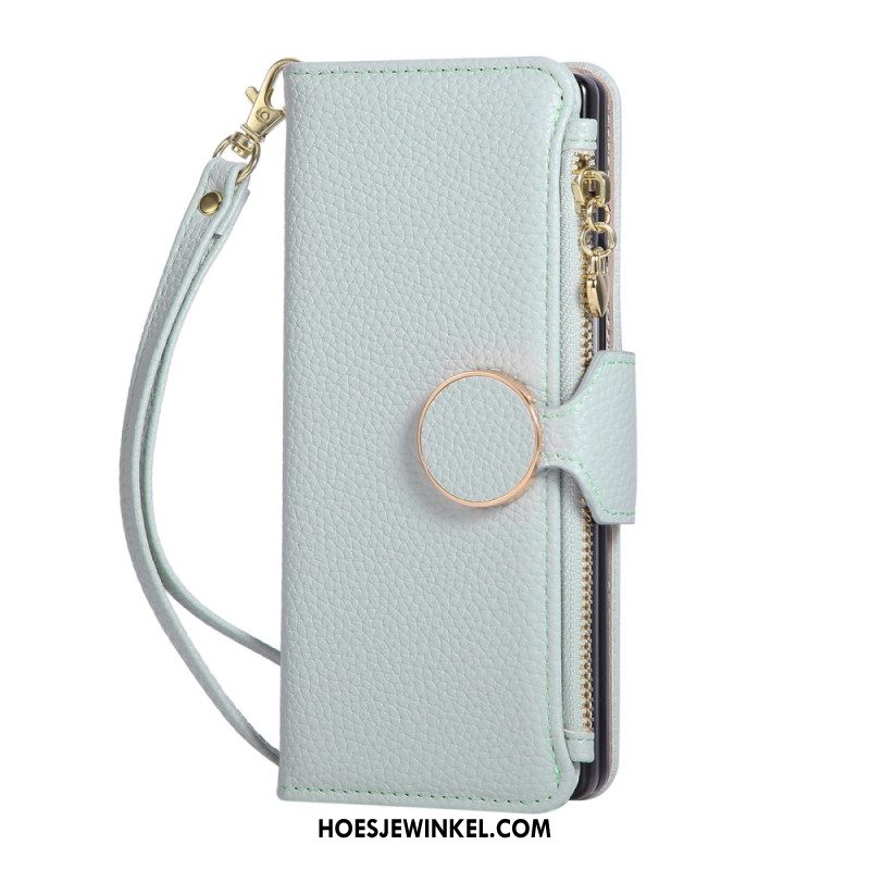 Leren Hoesje Voor Samsung Galaxy Z Fold 7 Vintage Design