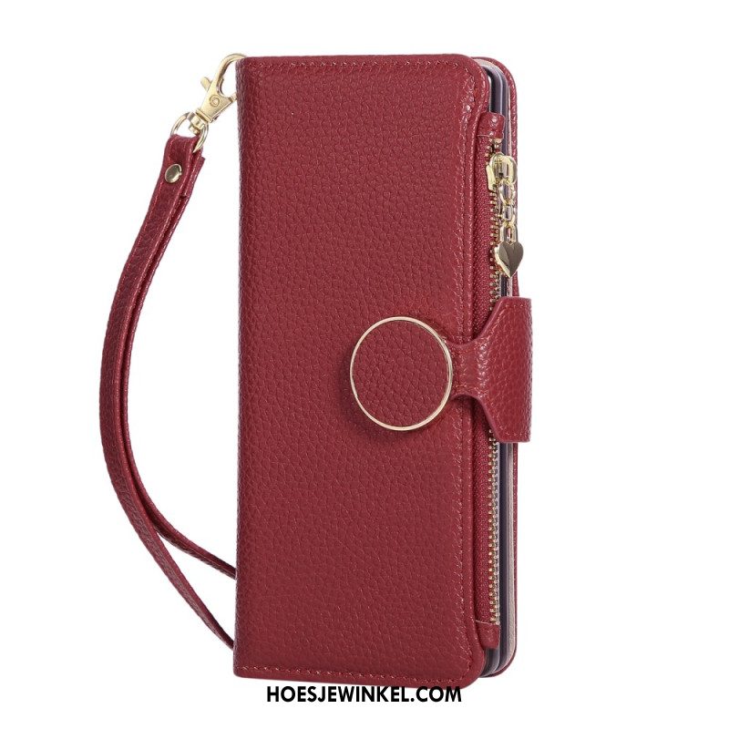 Leren Hoesje Voor Samsung Galaxy Z Fold 7 Vintage Design