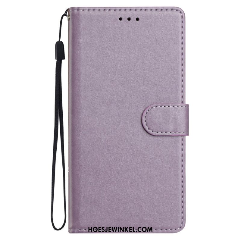 Leren Hoesje Voor Xiaomi 15 Pro Kunstleer Met Bandje