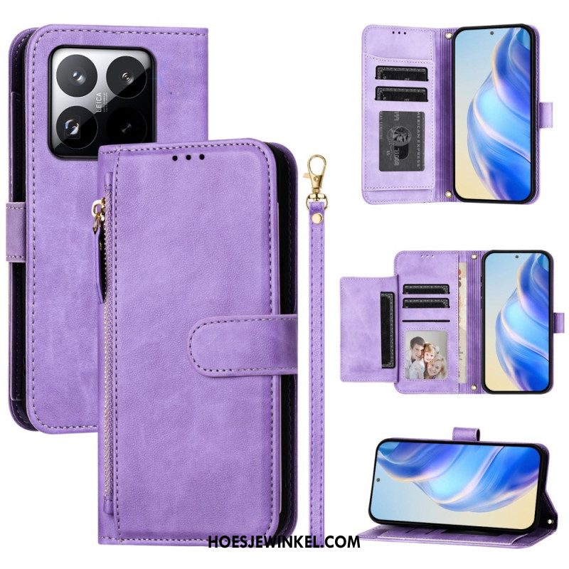 Leren Hoesje Voor Xiaomi 15t Complete Portemonnee