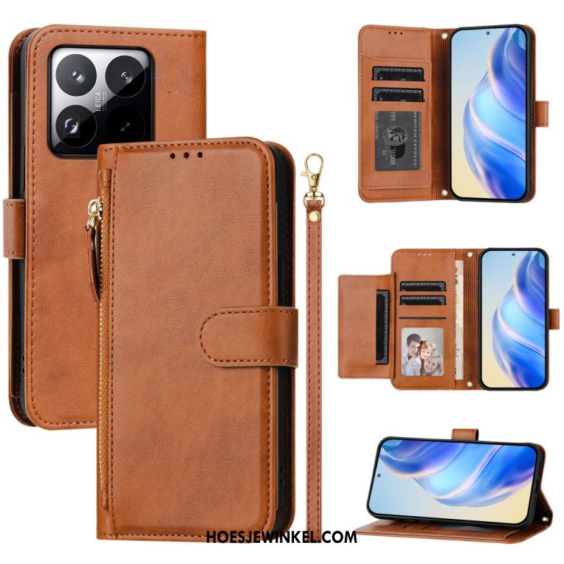 Leren Hoesje Voor Xiaomi 15t Complete Portemonnee