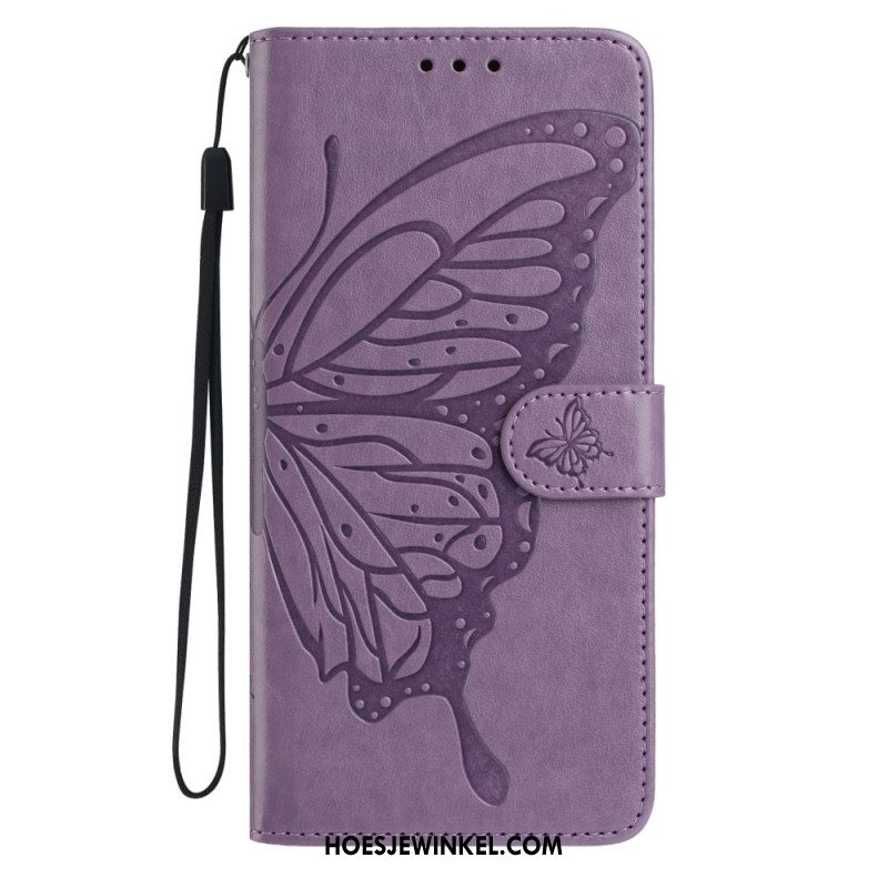 Leren Hoesje Voor Xiaomi 15t Grafisch Vlinder