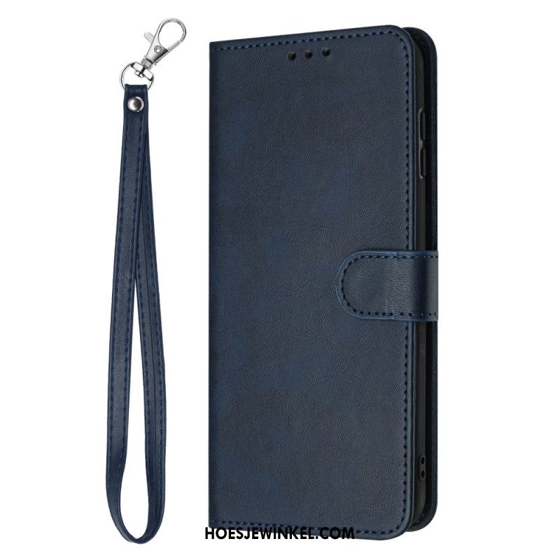 Leren Hoesje Voor Xiaomi 15t Leerlook Met Bandje