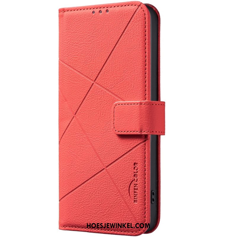 Leren Hoesje Voor Xiaomi 15t Pro Binfen Kleur Strepen