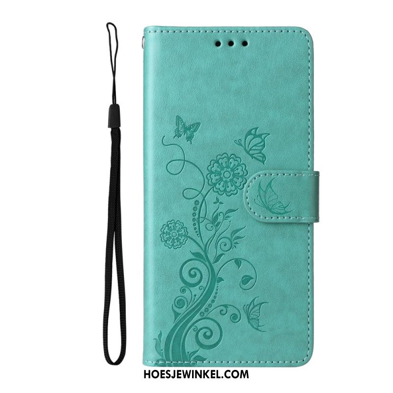 Leren Hoesje Voor Xiaomi 15t Pro Bloemen